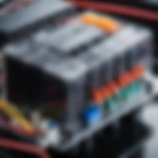 Detailed view of an autoblock relay