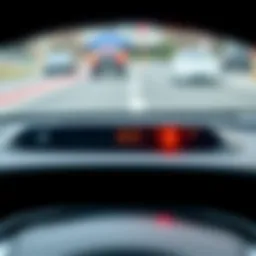 Dashboard alert for battery indicator