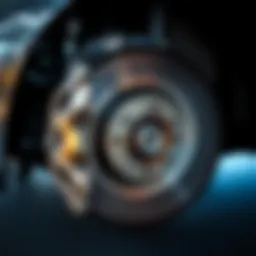 Illustration of brake pad malfunction