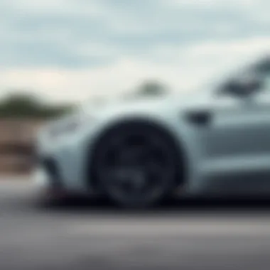 An automobile braking at low speed