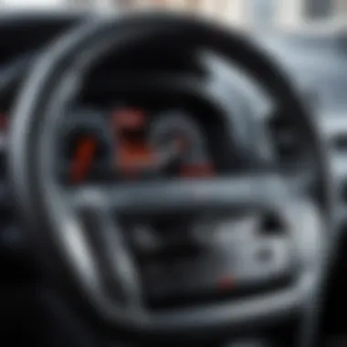 Close-up of the Nissan X-Trail 2008 dashboard features