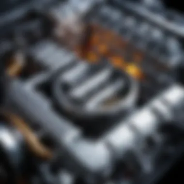 Visual representation of a car engine