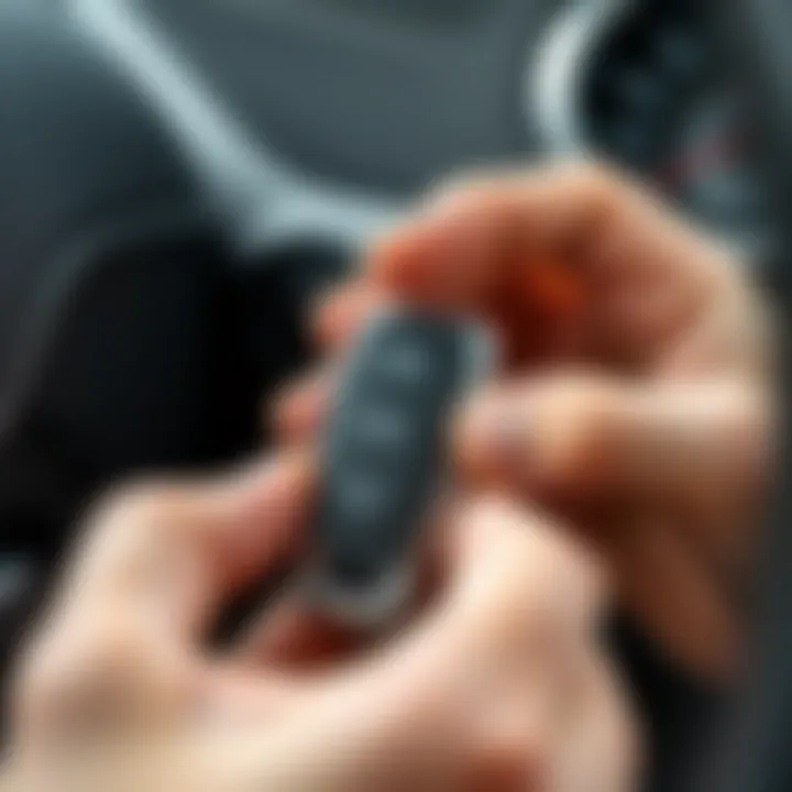 Car ignition key examination