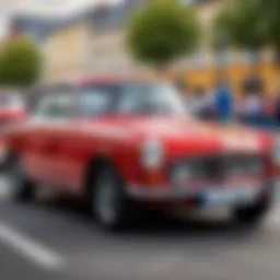 Classic car showcasing automotive heritage