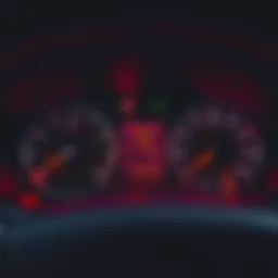 Dashboard warning lights of a Chevrolet Aveo T300