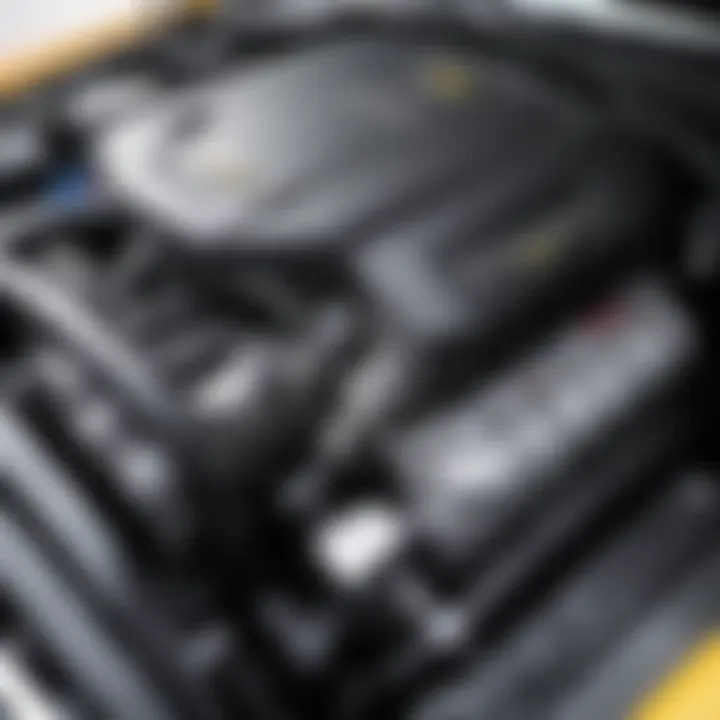 Close-up of Chevrolet Epica 2.0 engine