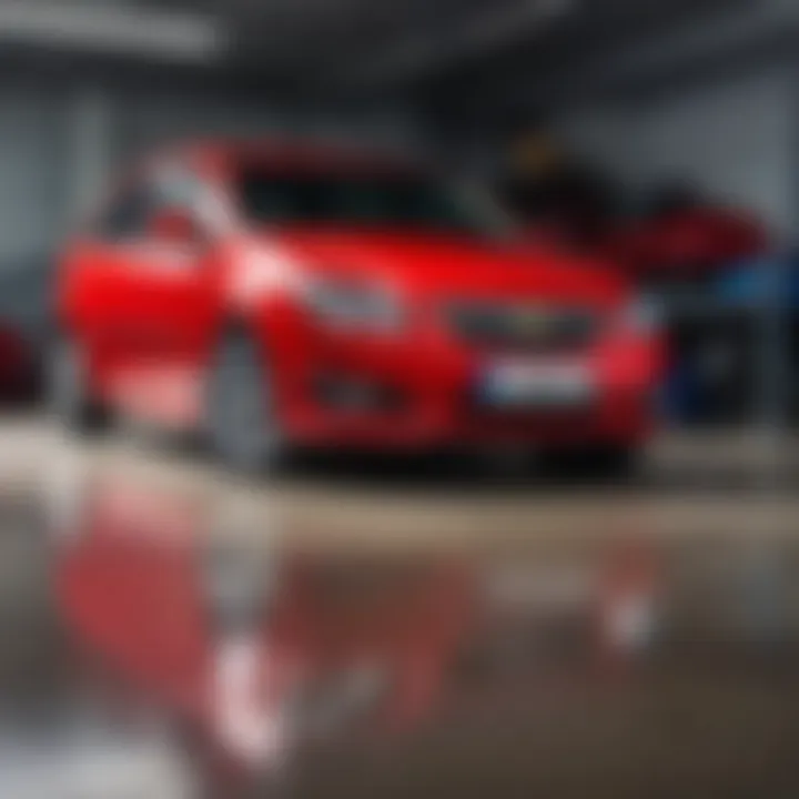 Chevrolet Lacetti Hatchback in a garage