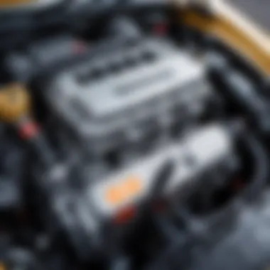 Close-up of Chevrolet Matiz engine showing potential issues