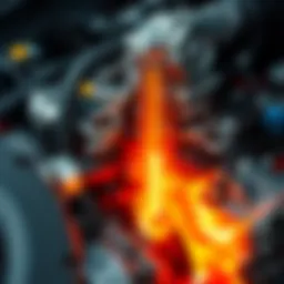 Engine overheating due to high temperature