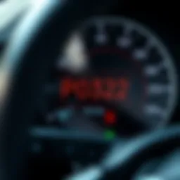 Diagnostic tool displaying error code P0322