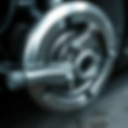 Detailed view of the external CV joint for Kia Spectra