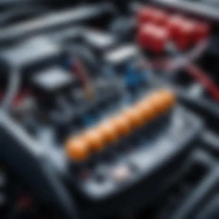 Close-up of electrical components in a Grand Vitara