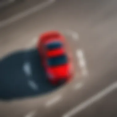 Right turn maneuver in a car