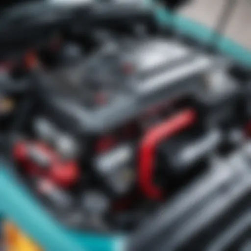 Close-up view of a car generator