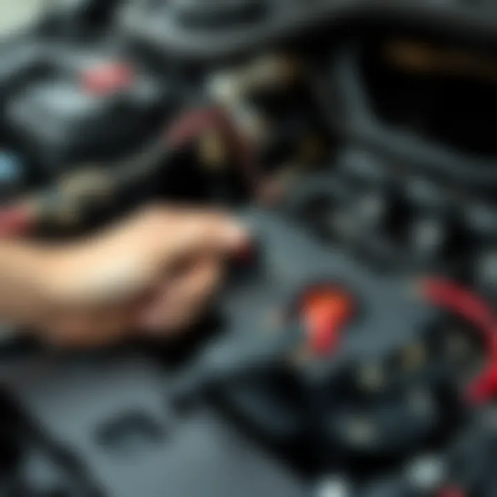 Battery Disconnection Steps Disconnecting battery terminals before starter removal