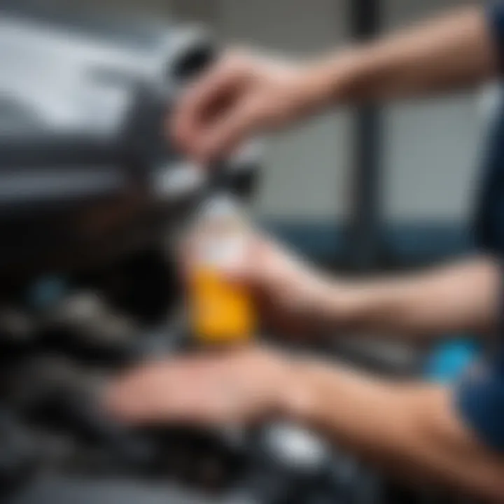 Replacing transmission fluid in Hyundai Tucson