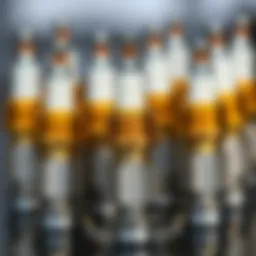 Close-up of iridium spark plugs showcasing their unique design.