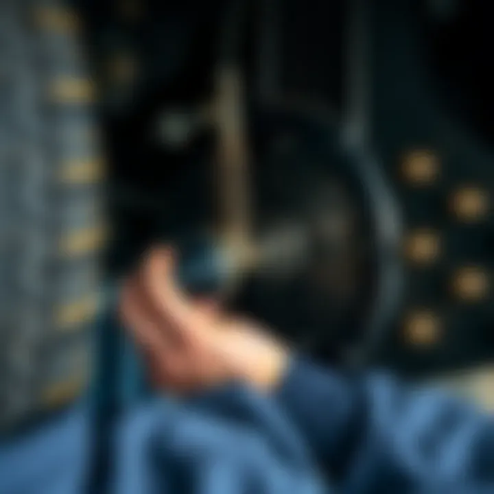 Mechanic Inspection of Inner CV Joint Mechanic inspecting inner CV joint