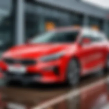 Wipers Positioned for Service on Kia Ceed Kia Ceed wipers in service position
