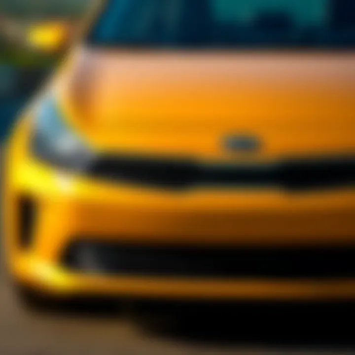 Stylish front view of the Kia Rio 2017