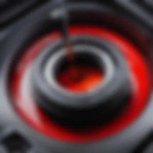 Close-up of Kia Rio automatic transmission fluid