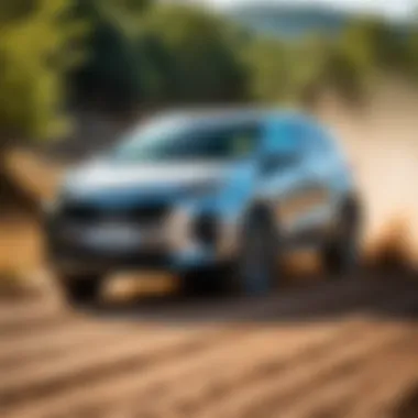 Kia Sportage driving on various terrains with different tires