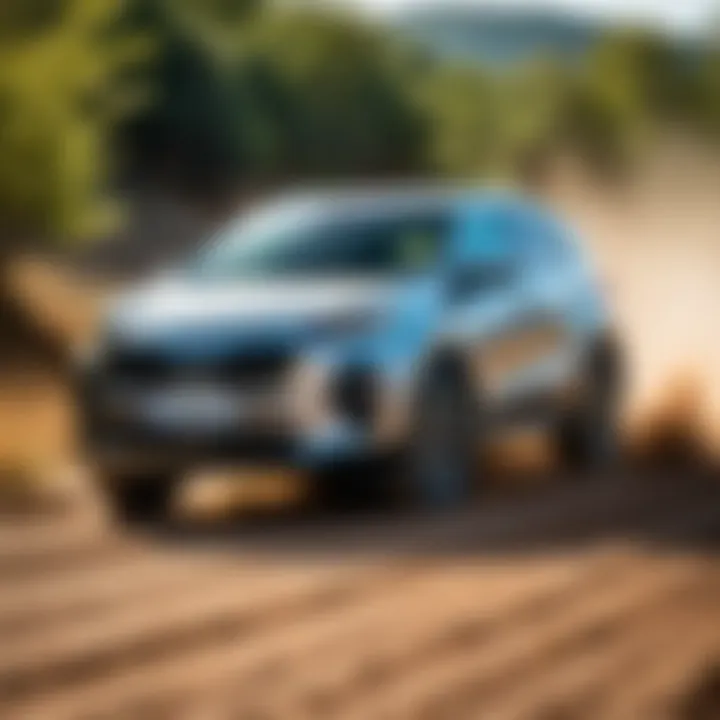 Kia Sportage driving on various terrains with different tires