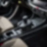Location of the handbrake in Kia Sportage