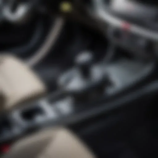 Location of the handbrake in Kia Sportage