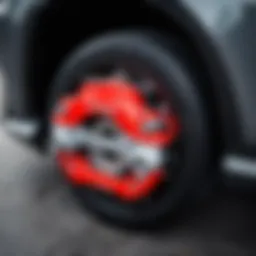 Detailed view of Chevrolet Lacetti rear caliper parts