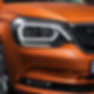 LED Headlight Technology in Skoda Fabia Skoda Fabia headlight with LED technology