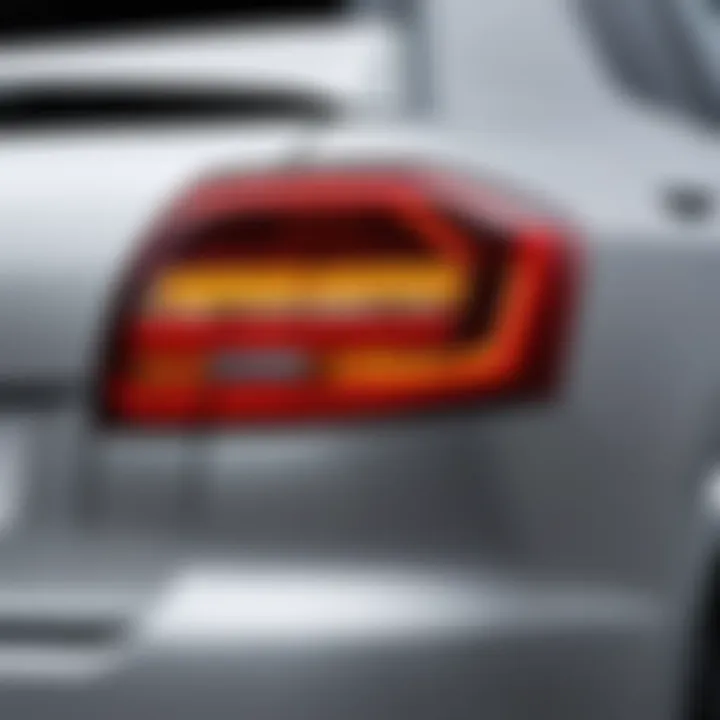 Close-up of Volkswagen Touareg tail light assembly