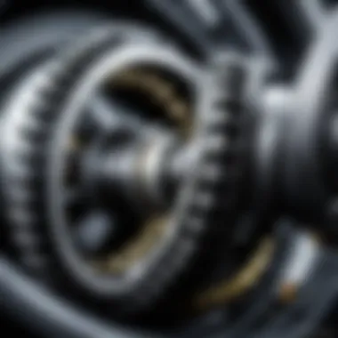 Close-up of gear ratios in Opel Astra H transmission