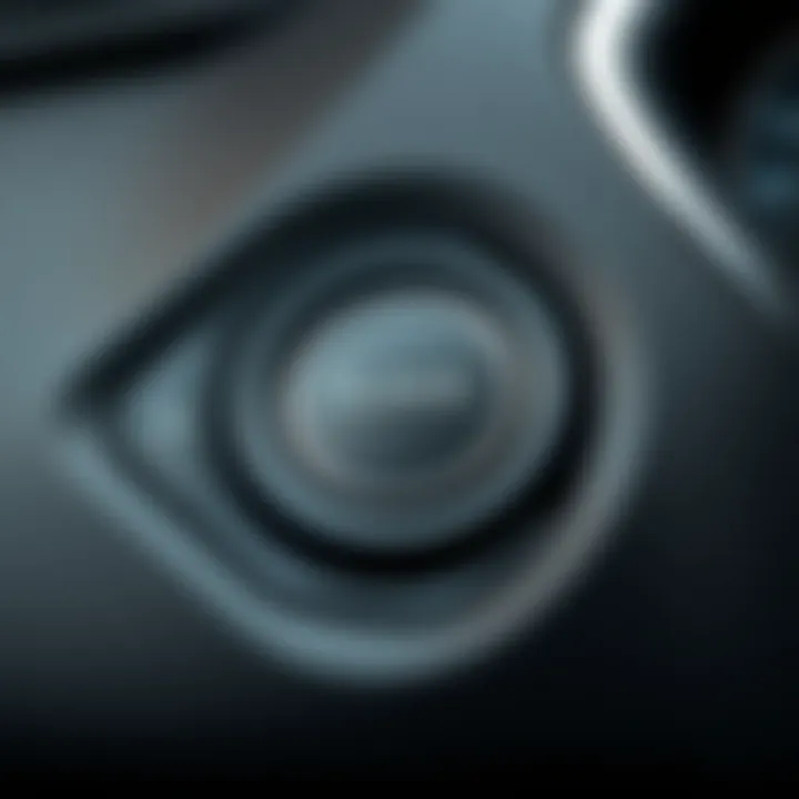 Focus on the clock setting button in Mitsubishi ASX