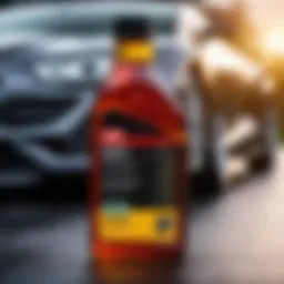 A bottle of high-quality engine oil
