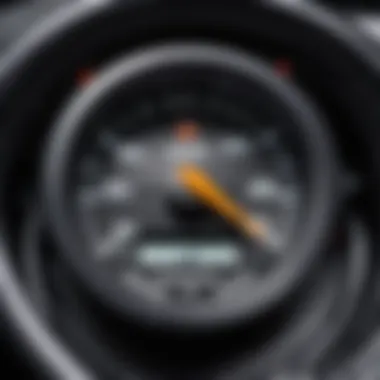 Close-up of a car transmission showing oil level