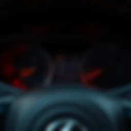 Opel Astra H dashboard with warning lights