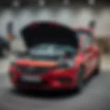 Opel Astra H expansion tank overview