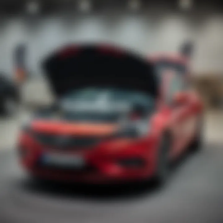 Opel Astra H expansion tank overview