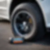 Visual representation of tire pressure monitoring