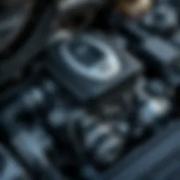 Detailed view of a VW Passat 2E engine highlighting its components