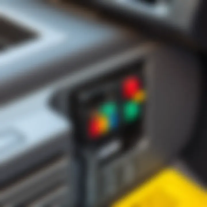 Location of fuse box in a Peugeot 307