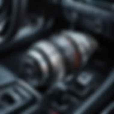 Detailed view of the automatic transmission