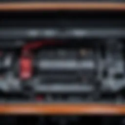 Close-up of a malfunctioning electric trunk mechanism