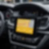 Dashboard of Renault application showcasing features