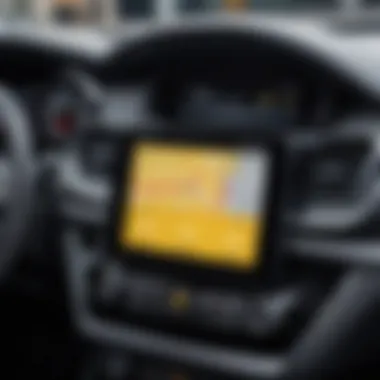 Dashboard of Renault application showcasing features