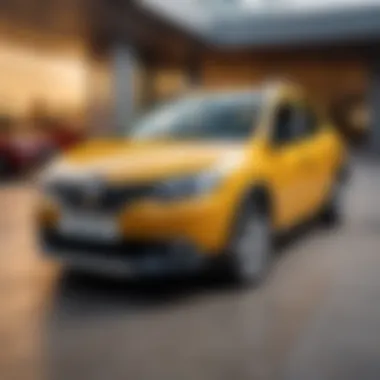 Potential Consequences of Spiral Error on Renault Sandero Renault Sandero parked, demonstrating potential consequences of spiral error