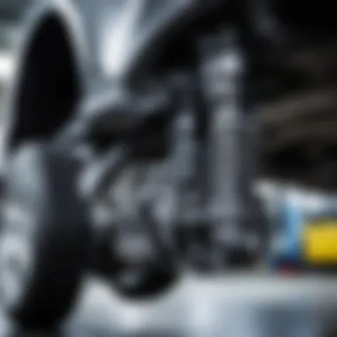Ford Focus 2 Front Suspension Overview Detailed view of Ford Focus 2 front suspension