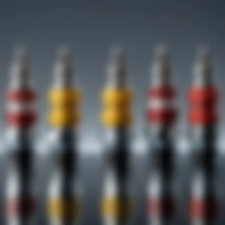 Comparison of spark plug designs suitable for Grant models.