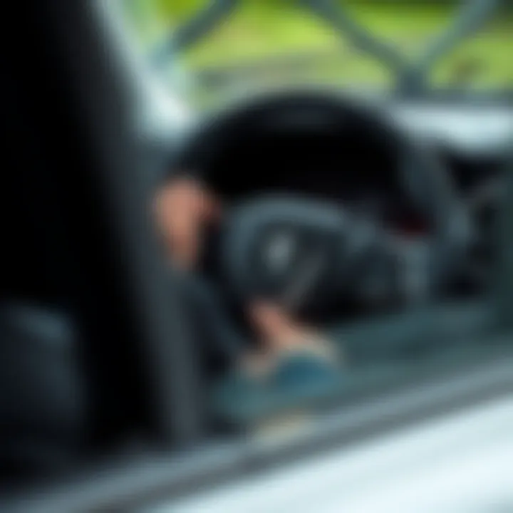 Safety tips for using steering wheel lock on Megane 2